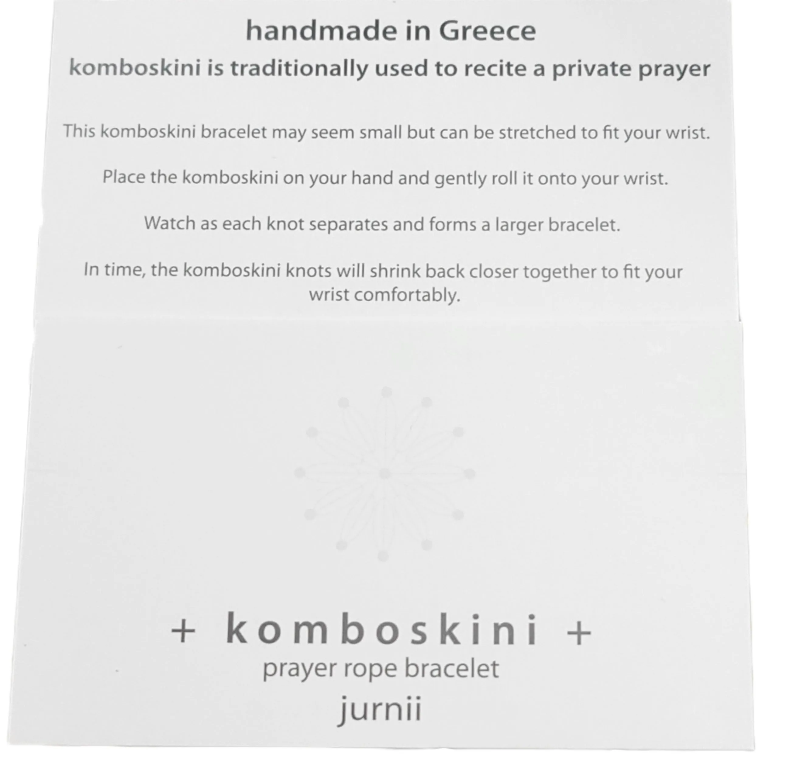 Greek Komboskini Cross Prayer Rope Bracelet GREEN