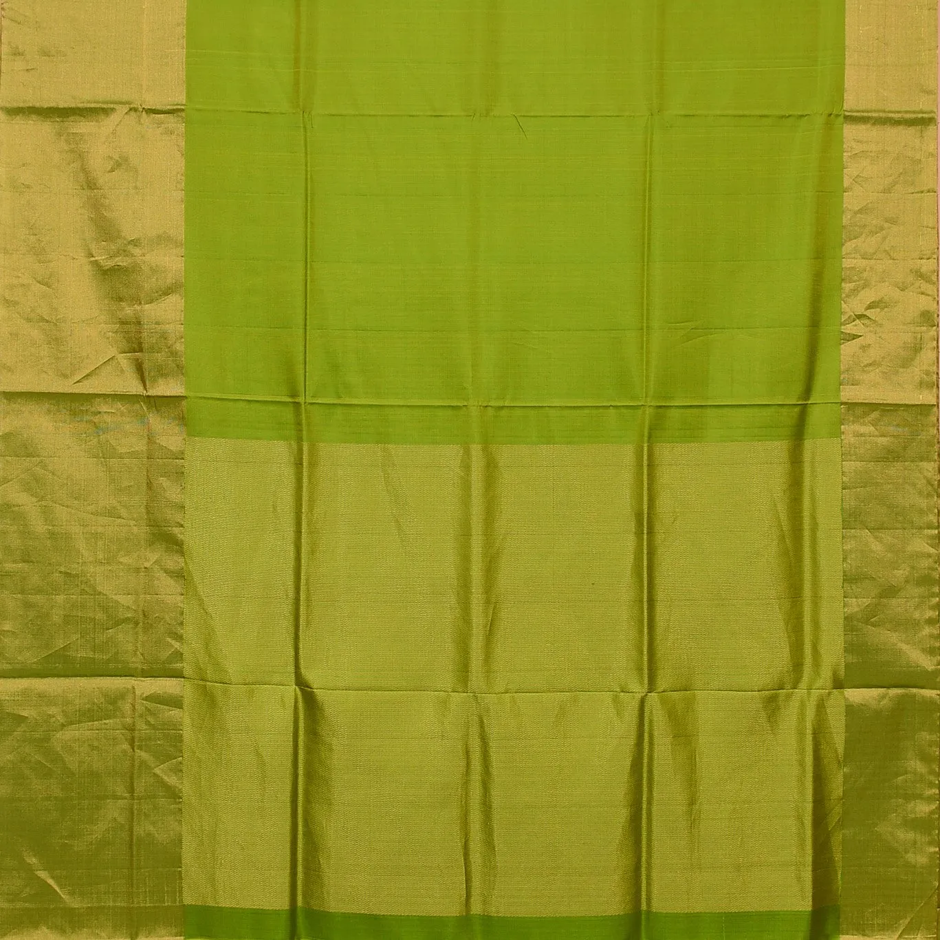 Handwoven Green Soft Silk Saree - 437N002911DSJ