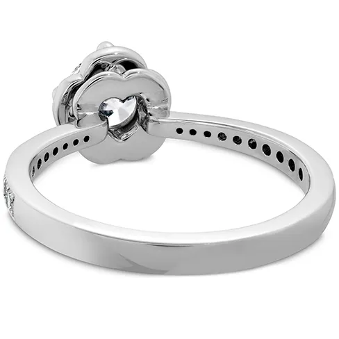 Hearts On Fire Desire Simply Engagement Ring with Diamond Band