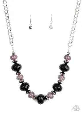 Hollywood Gossip - Black Paparazzi Necklace