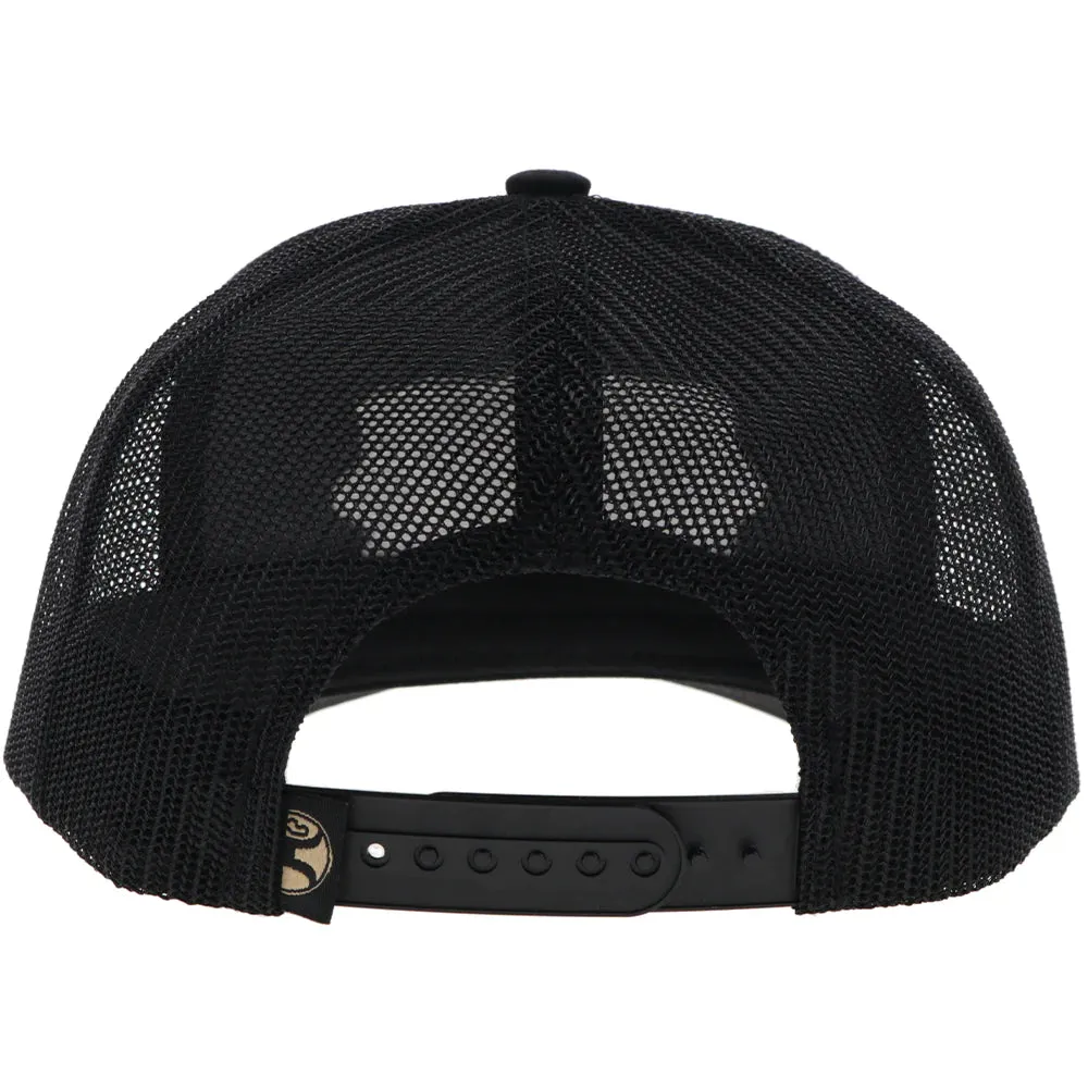 HOOEY DIAMOND HAT BLACK W/LIGHT BLUE/BLACK/ WHITE PATCH