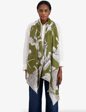 INOUI EDITIONS - 100 Astrologie Scarf in Khaki