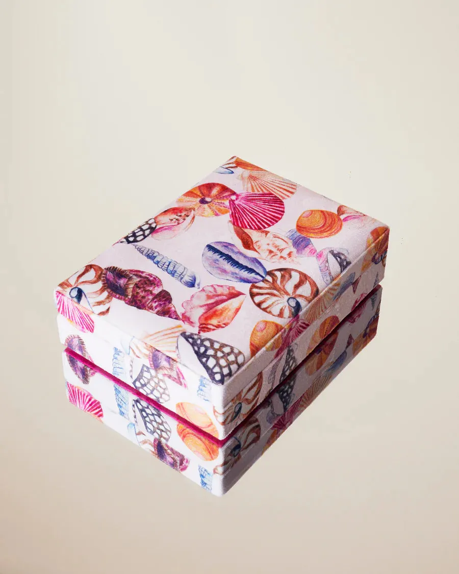 Kip & Co HOME  | Seashore velvet jewellery box- small