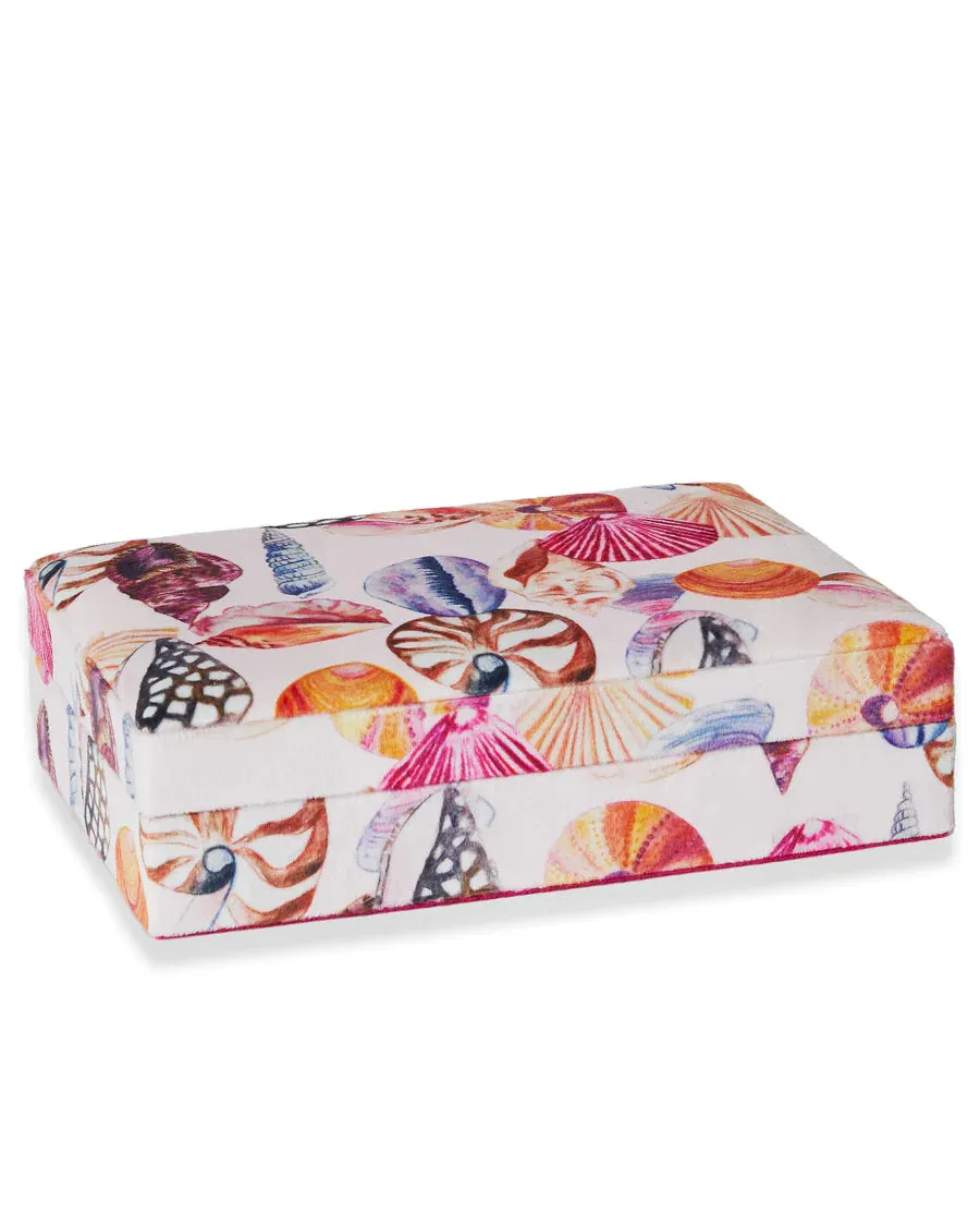 Kip & Co HOME  | Seashore velvet jewellery box- small