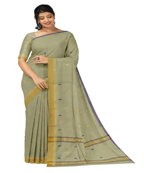 Light green butta handloom rajahmundry cotton saree