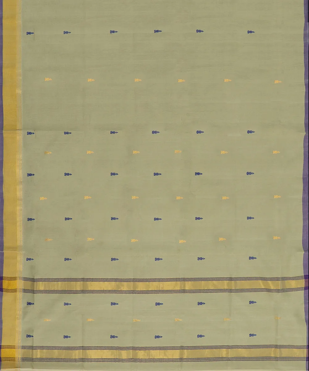 Light green butta handloom rajahmundry cotton saree