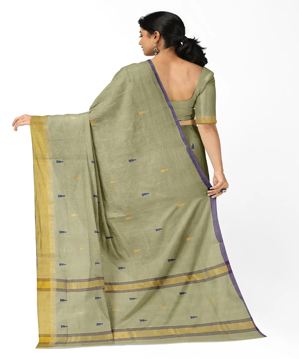 Light green butta handloom rajahmundry cotton saree