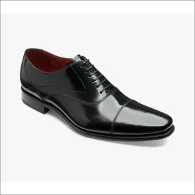 Loake Sharp Black Leather Toe Cap*