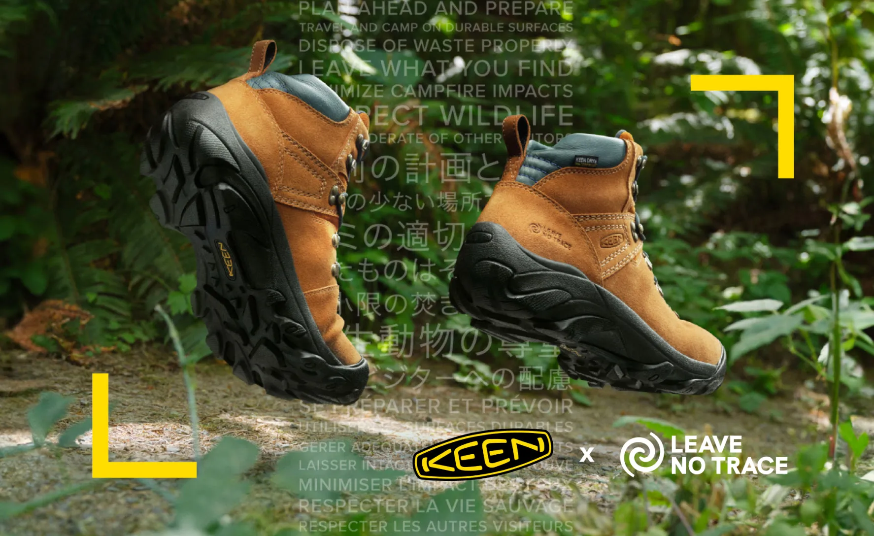 Men's Pyrenees Waterproof Boot x Leave No Trace  |  KEEN Maple/Marmalade