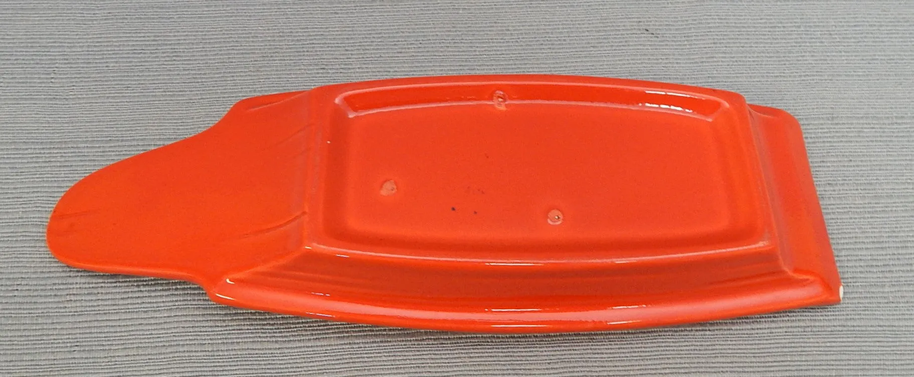 Metlox Red Rooster Covered Butter Dish