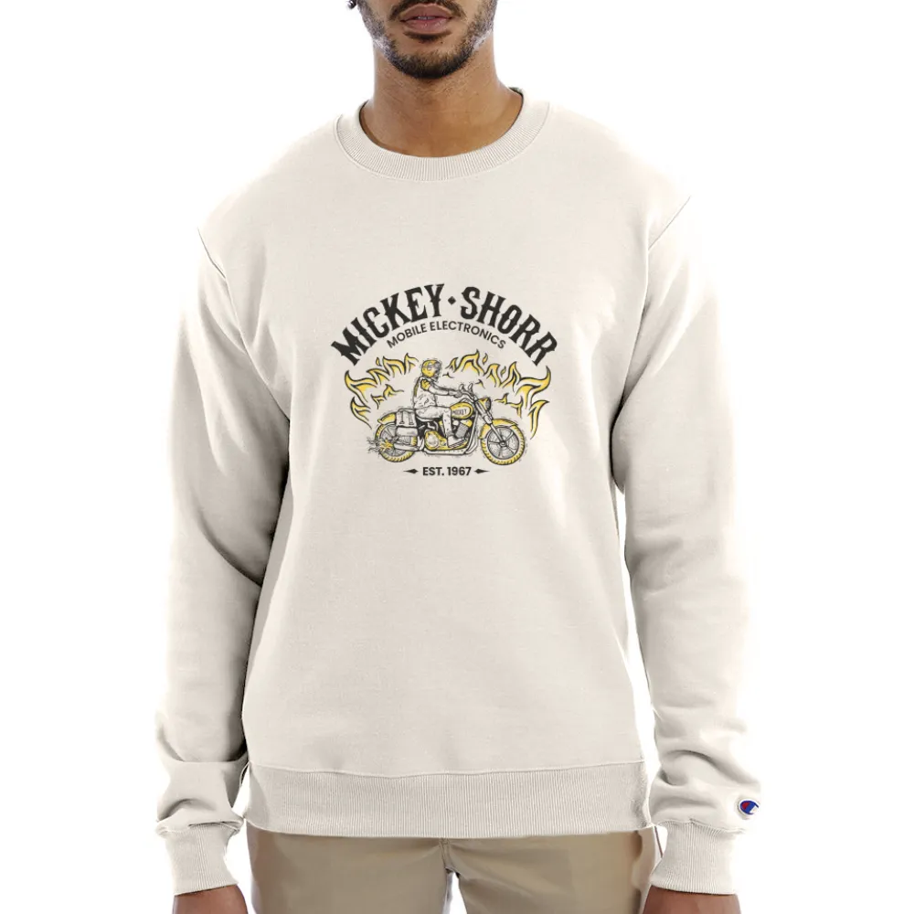 Mickey Shorr Champion Powerblend Motorcycle Sweatshirt