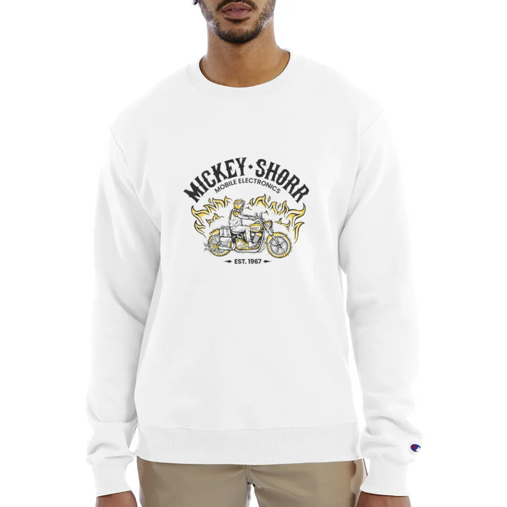 Mickey Shorr Champion Powerblend Motorcycle Sweatshirt