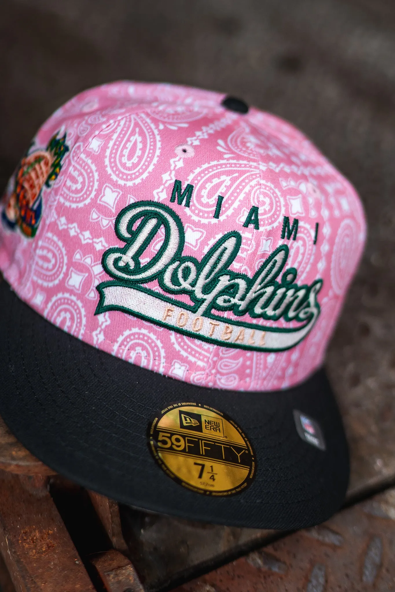 New Era Miami Dolphins 1998 Pro Bowl Grey UV (Pink Paisley/Black)