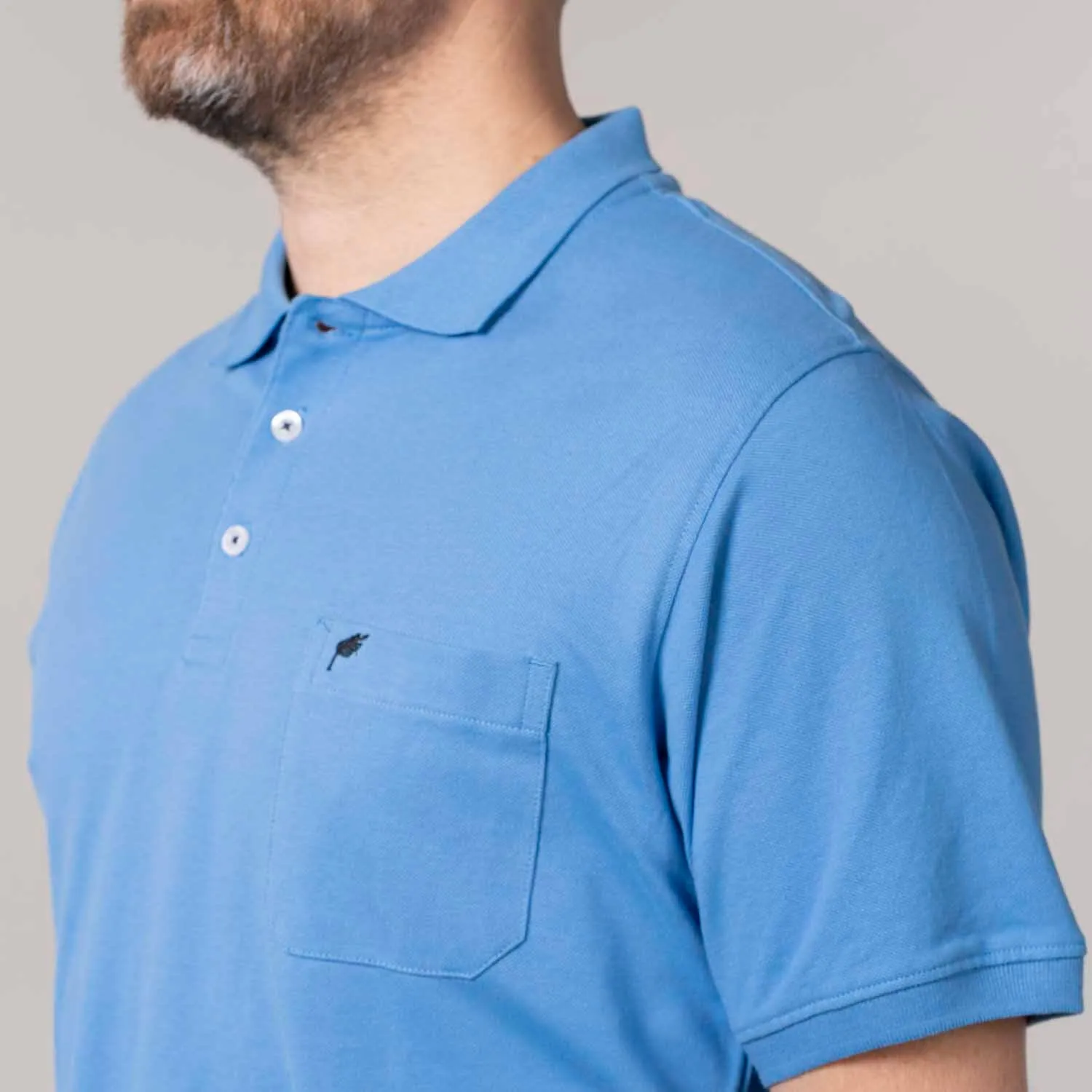 Niels Short-sleeve Polo - Marina Sky