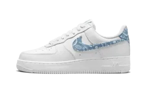 Nike Air Force 1 Low '07 Essential White Worn Blue Paisley