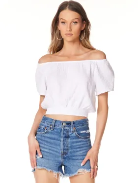 Off Shoulder Top, White