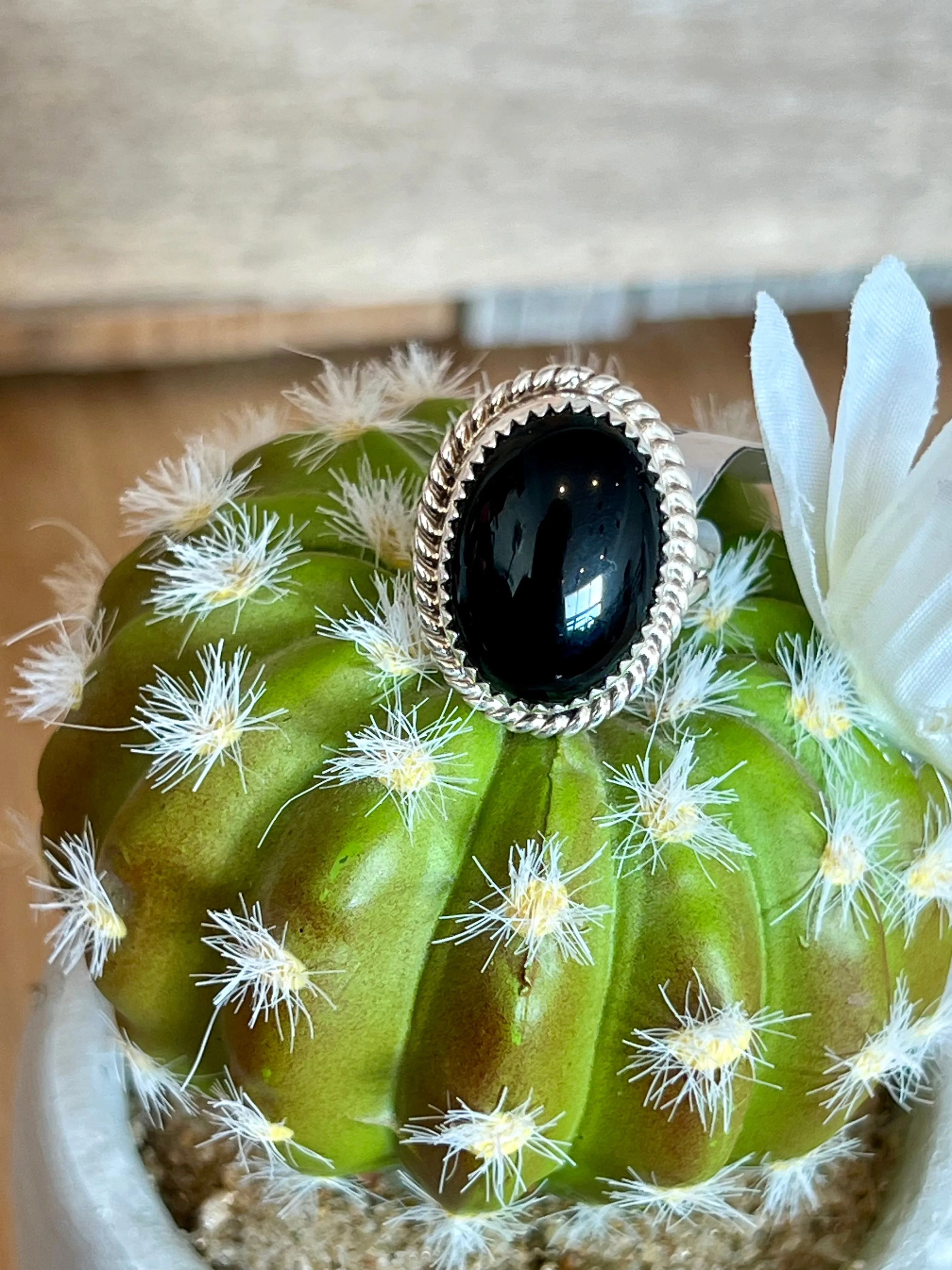 Onyx Obsessed Sterling Silver Ring