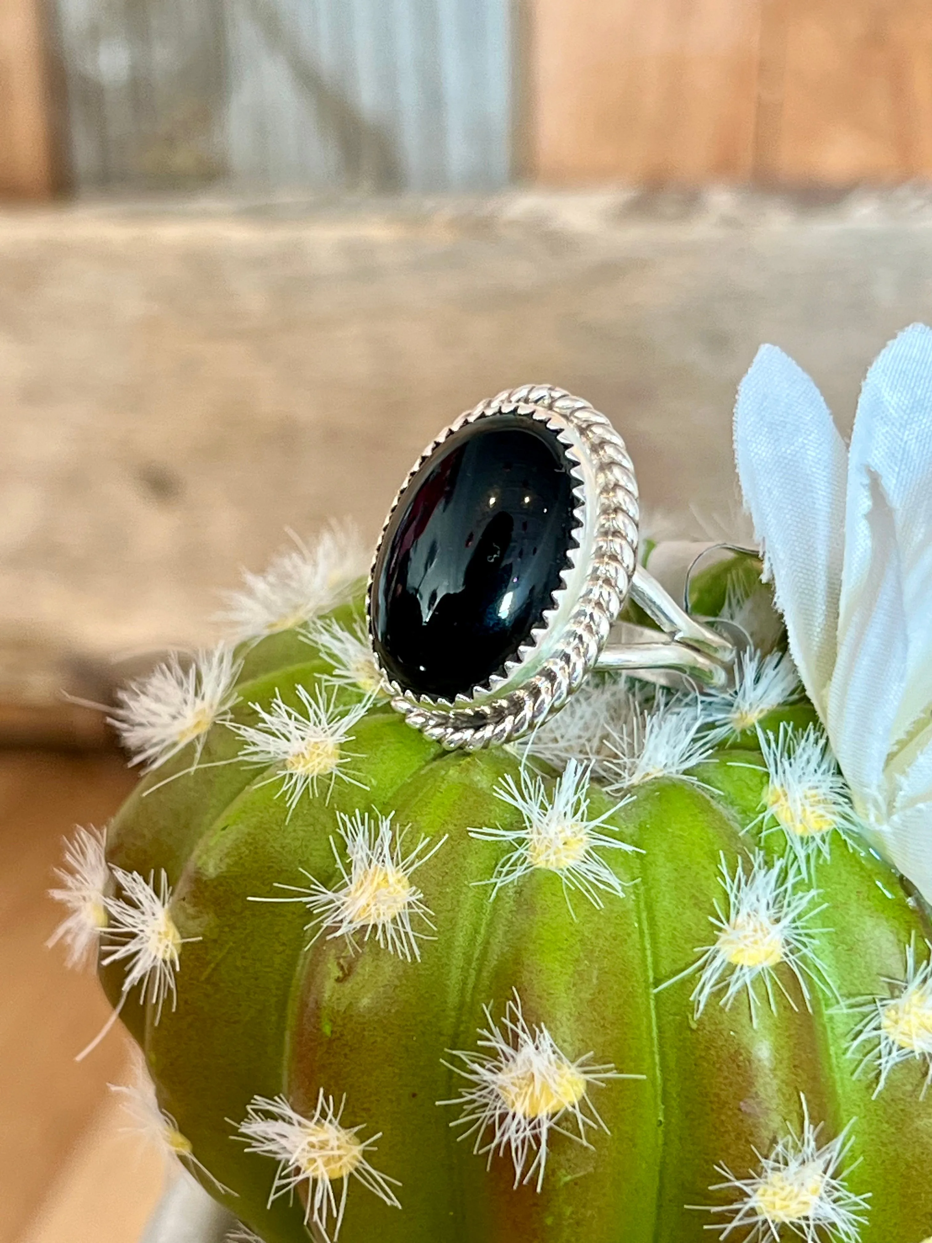 Onyx Obsessed Sterling Silver Ring