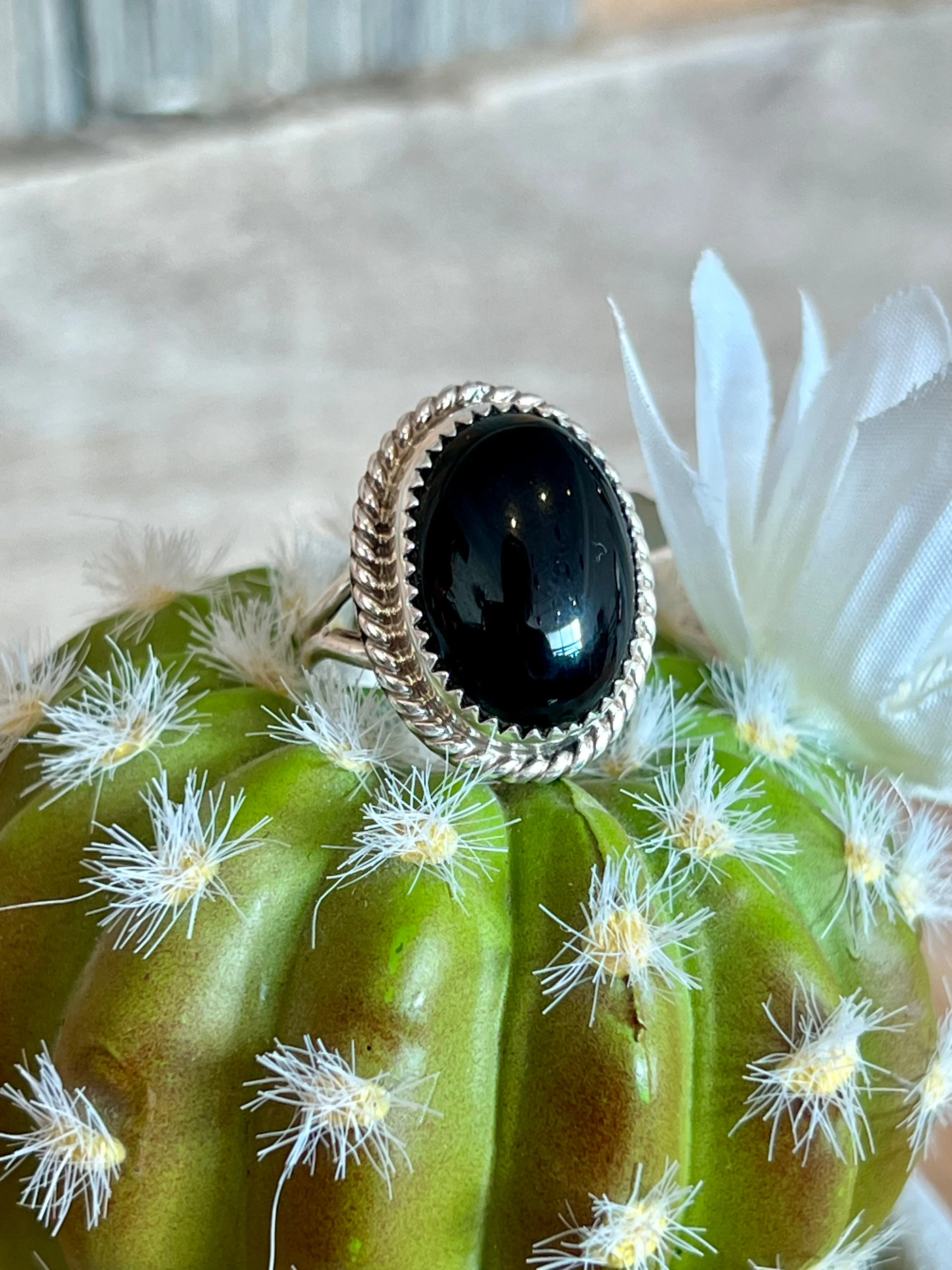 Onyx Obsessed Sterling Silver Ring