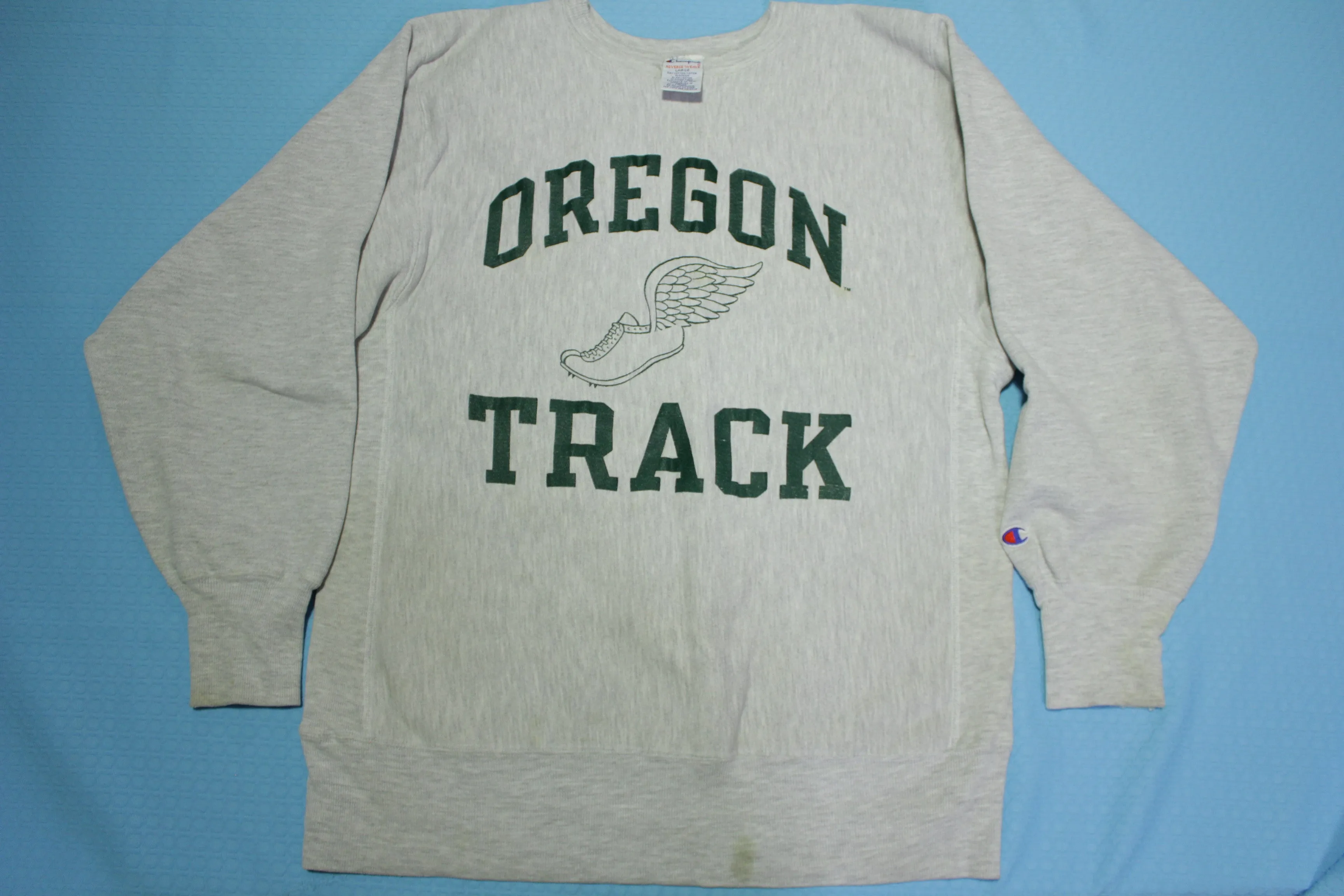 Oregon Track Vintage 90's Reverse Weave Champion Ducks Collegiate Sweatshirt