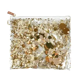 Packed Party Good As Gold Confetti Everything Pouch Bag