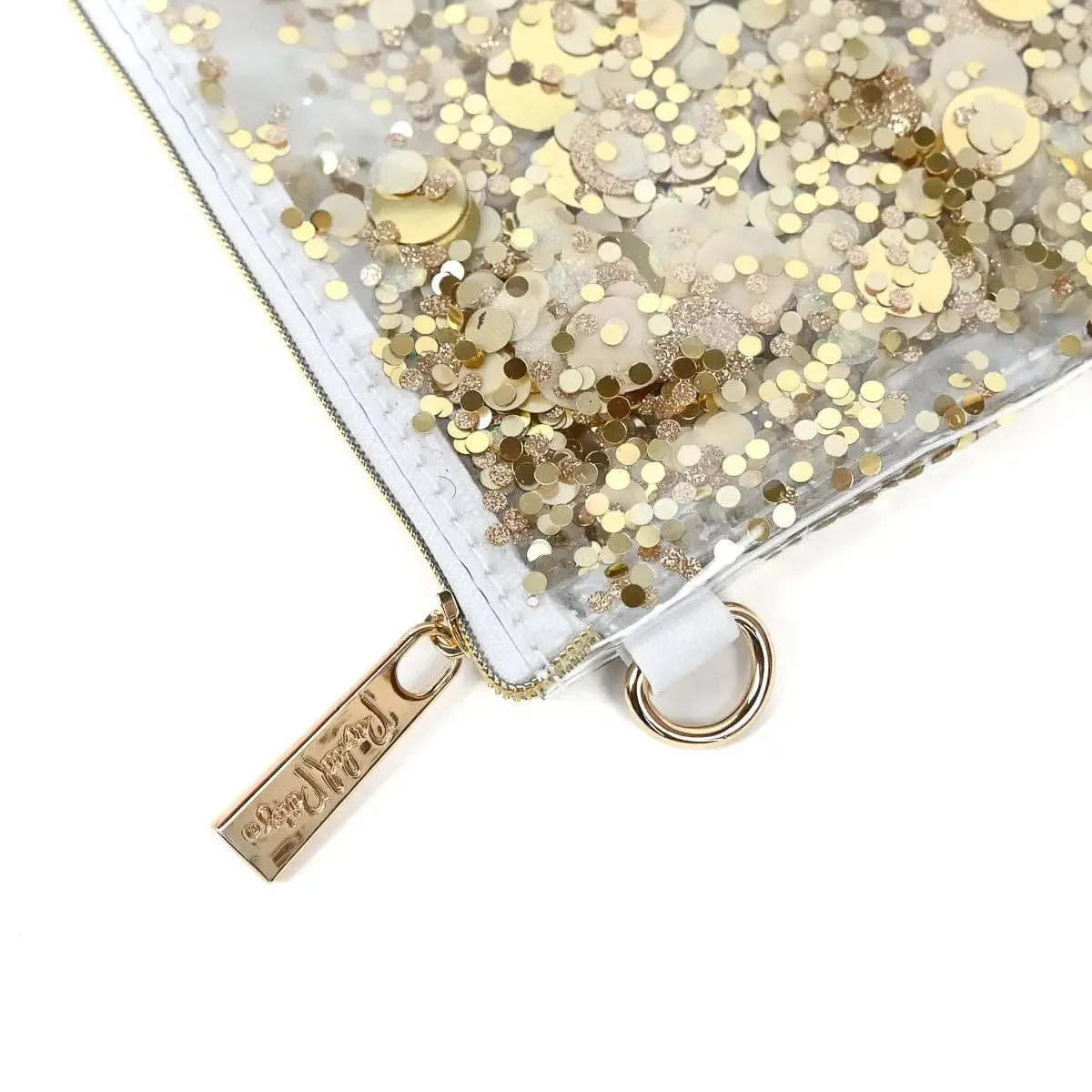 Packed Party Good As Gold Confetti Everything Pouch Bag