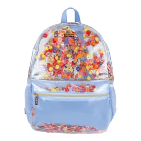 Packed Party Little Letters Confetti Clear Backpack