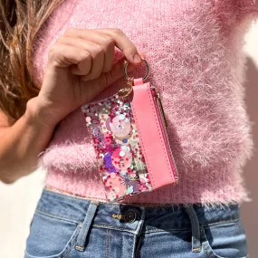 Packed Party Think Pink Confetti Keychain Wallet