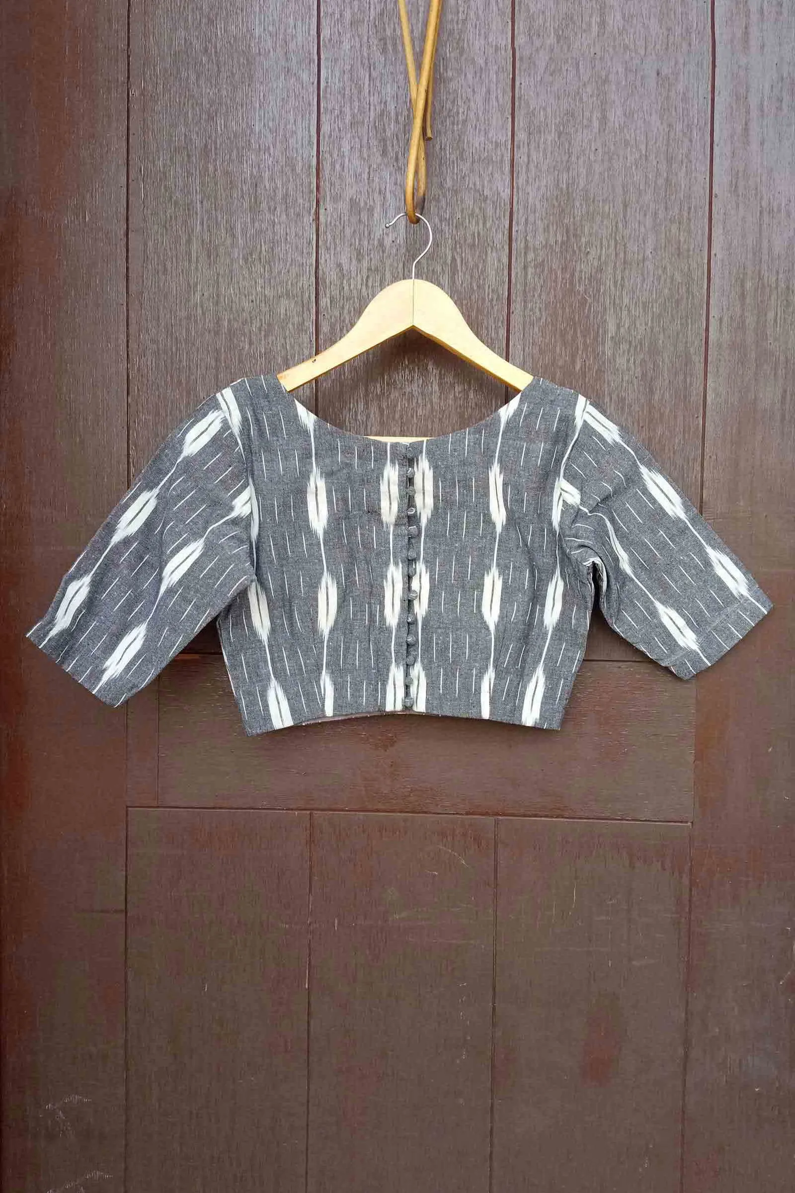 Pencil Art Cotton Ikkat Blouse