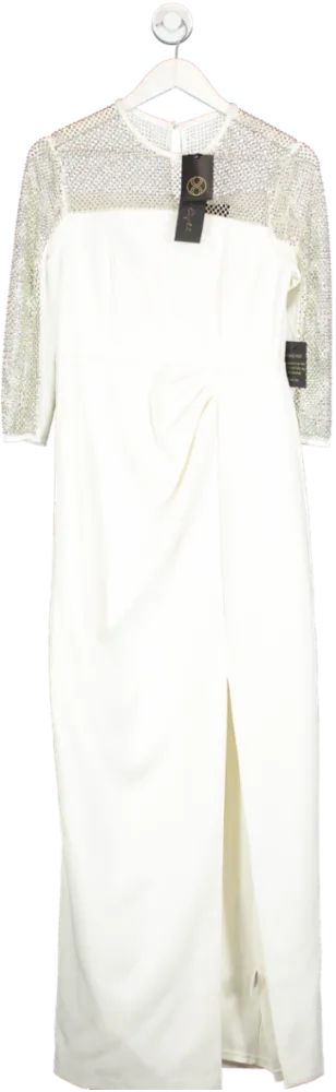 Phase Eight Ivory Belle Emb Maxi Dress UK Size 10