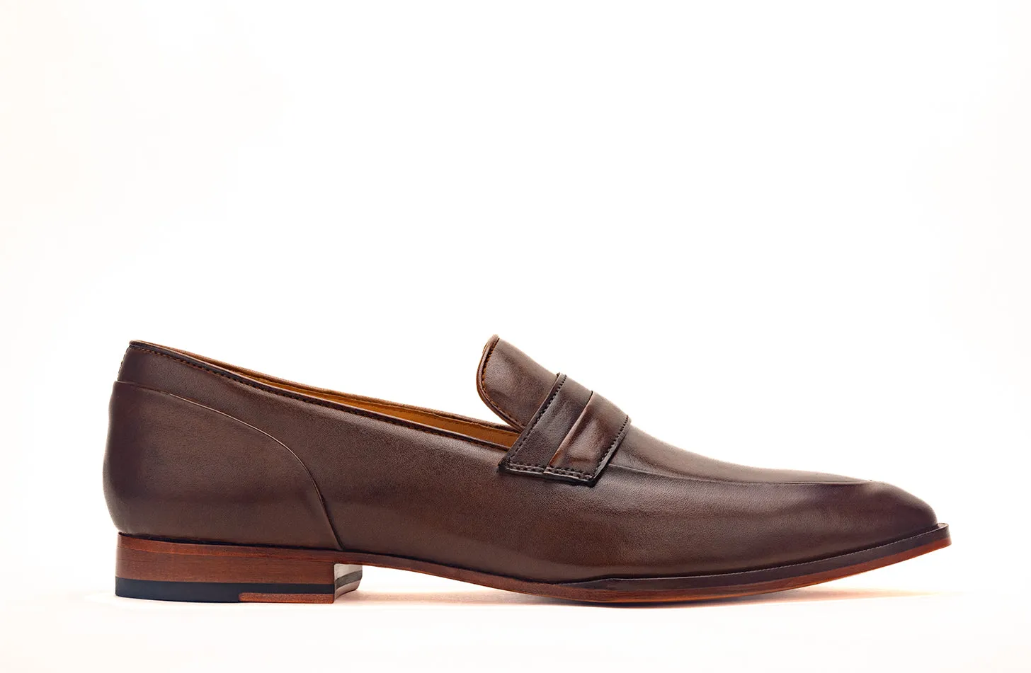 Pleated Apron penny strap loafer