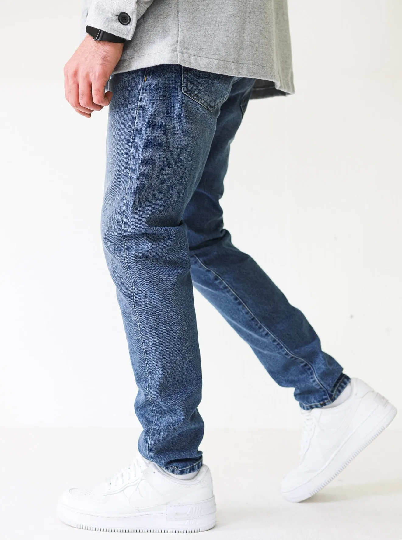 Premium Basic Vintage Blue Essential Jeans