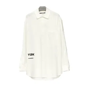 "Y2K" Pleated Box Shirt 'White'