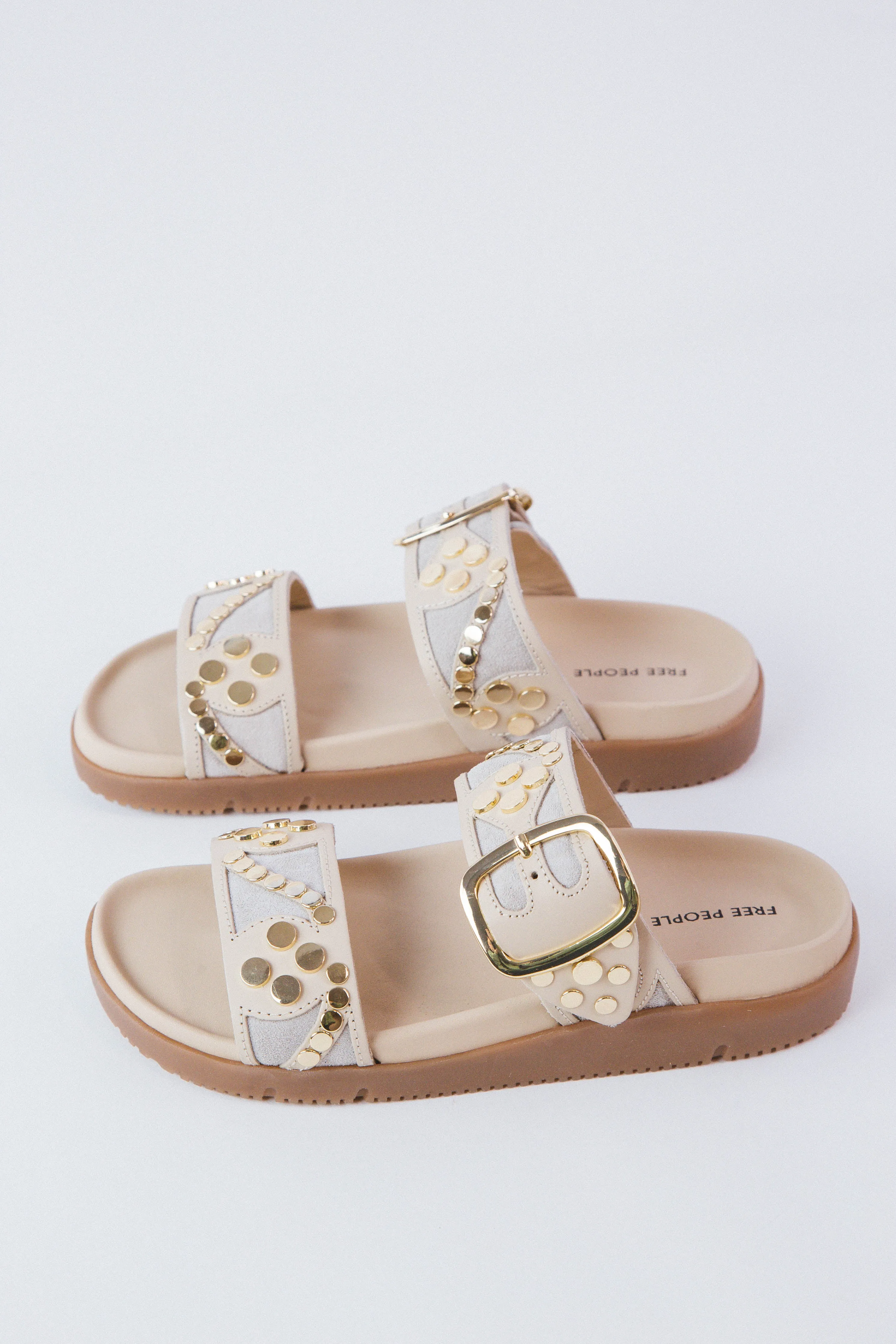 Revelry Studded Sandal, Plaster | Free People