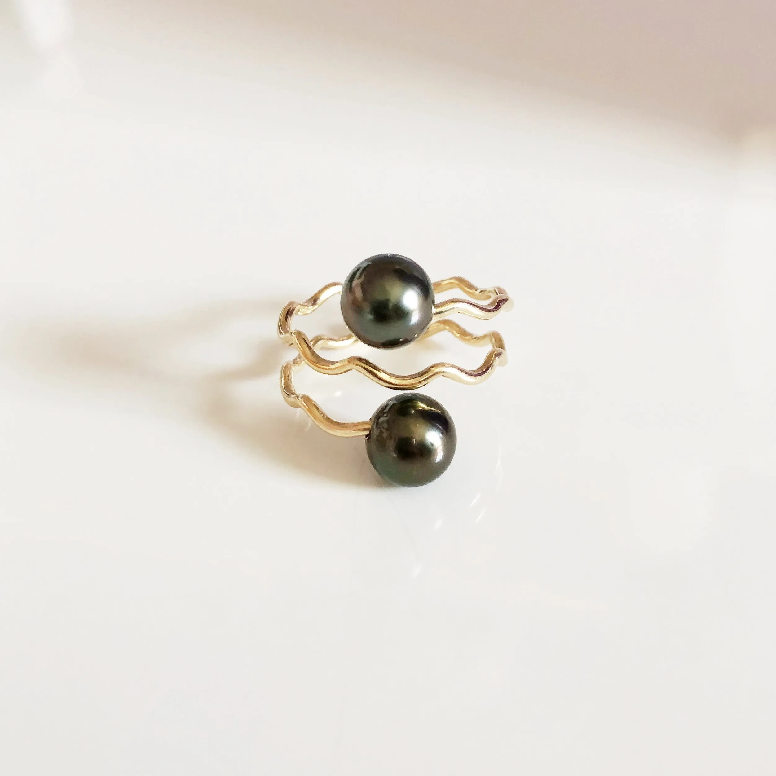 Ring ILA - tahitian pearls (R169)