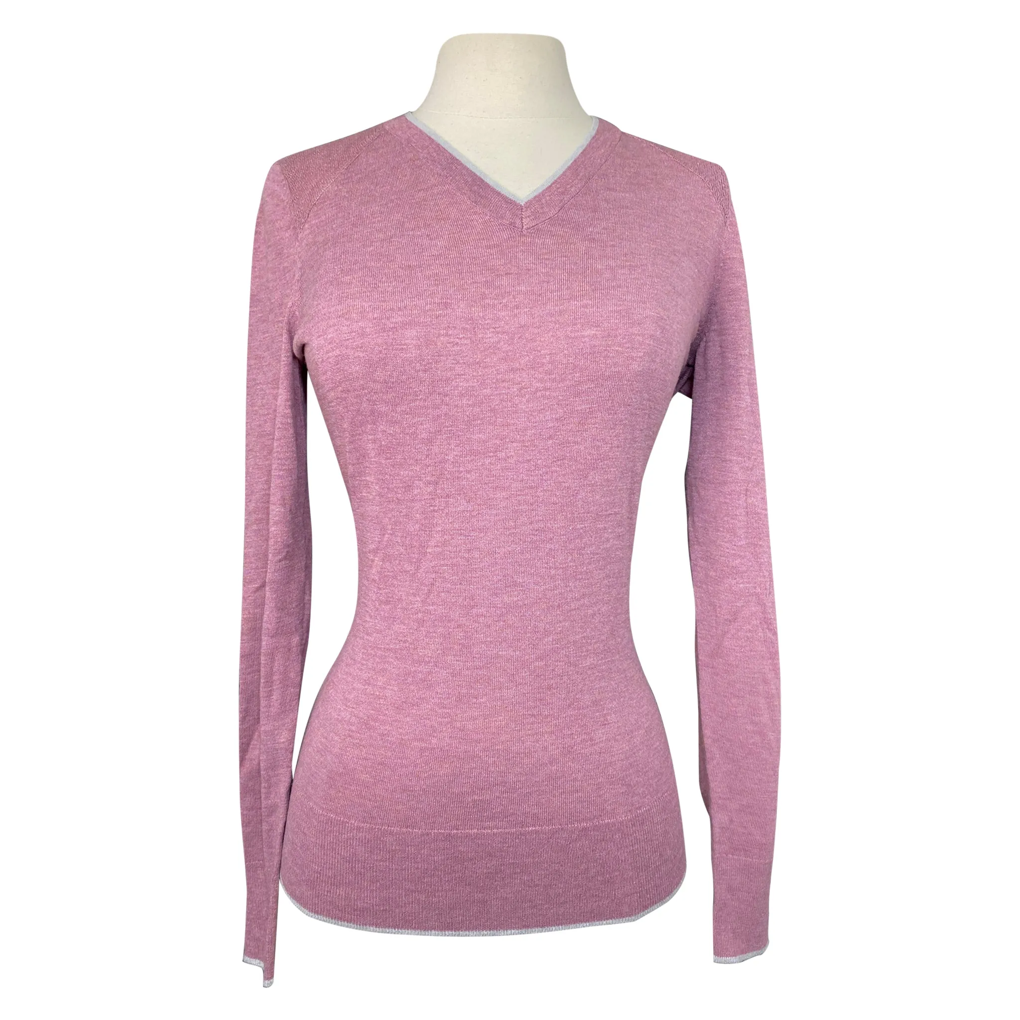 RJ Classics 'Natalie' V-Neck Sweater in Dusky Orchid - Women's XS