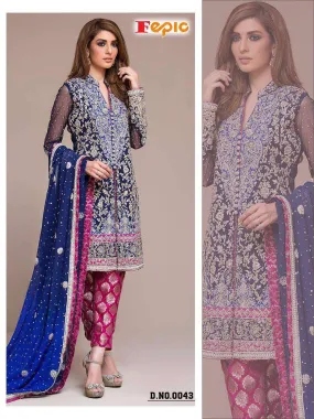 Rosemeen Festive Pakistani Designer Heavy Embroidered Suit 043