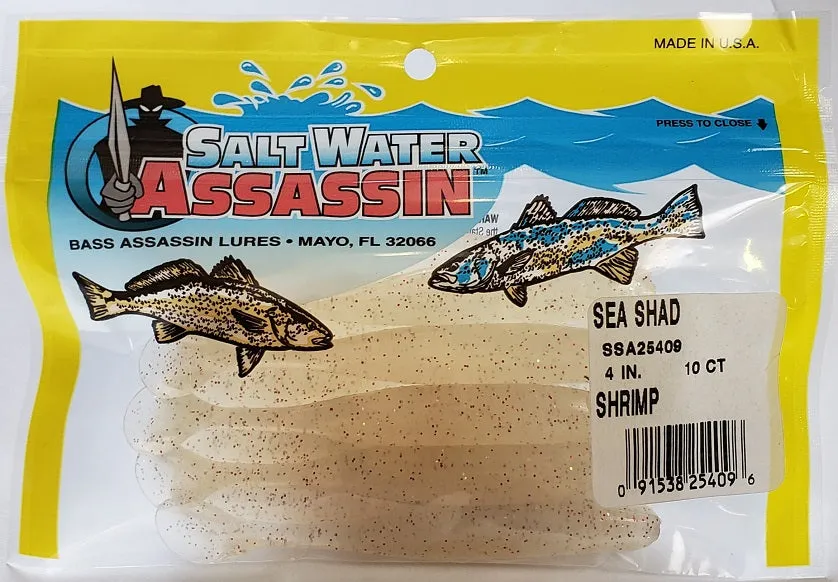 SaltWater Assassin Sea Shad Shrimp 4 10pk