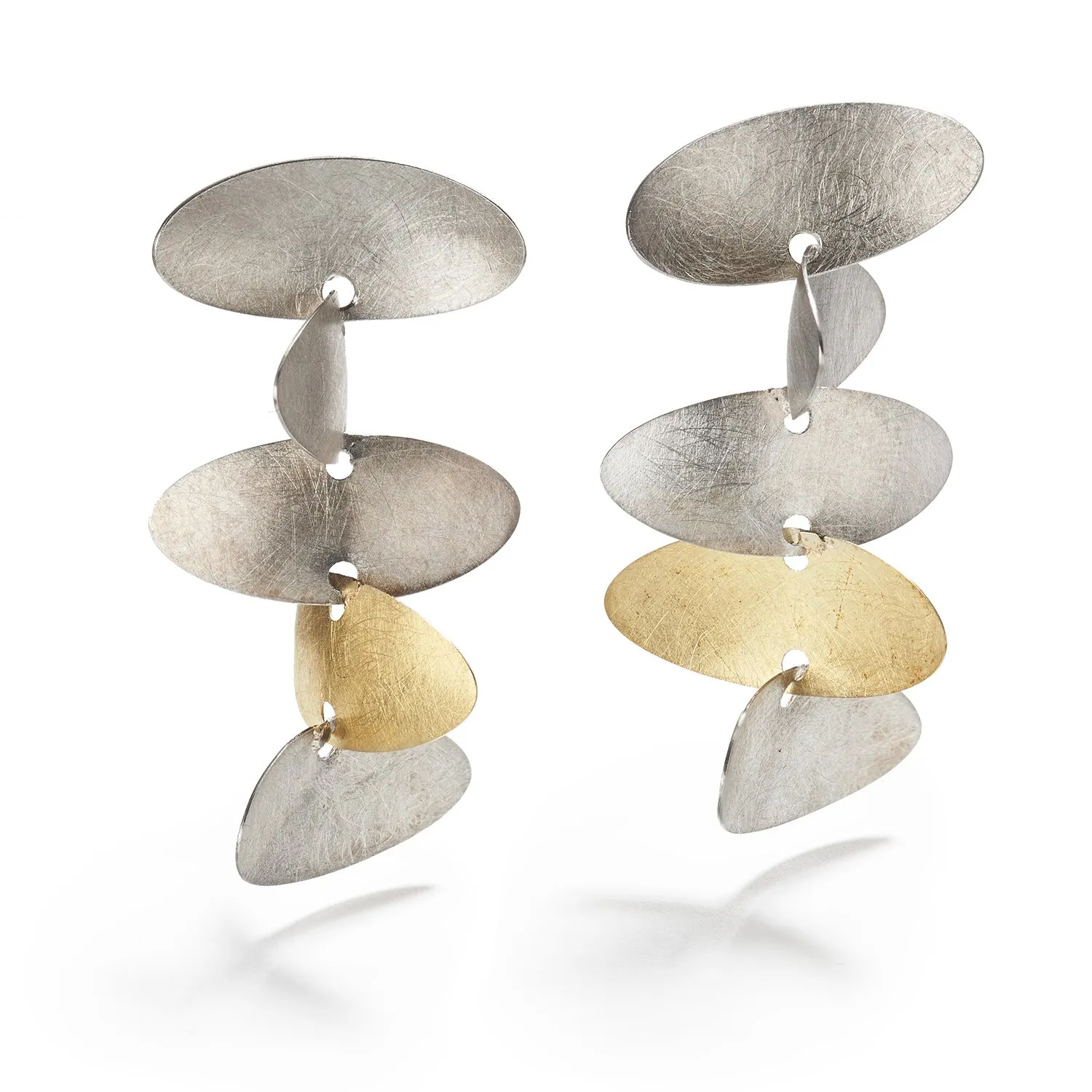 Samoa Silver & Gold Earrings