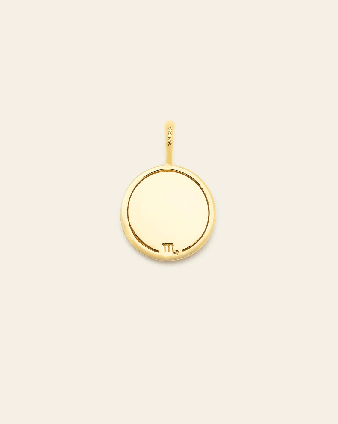 Scorpio Medallion - Gold Vermeil