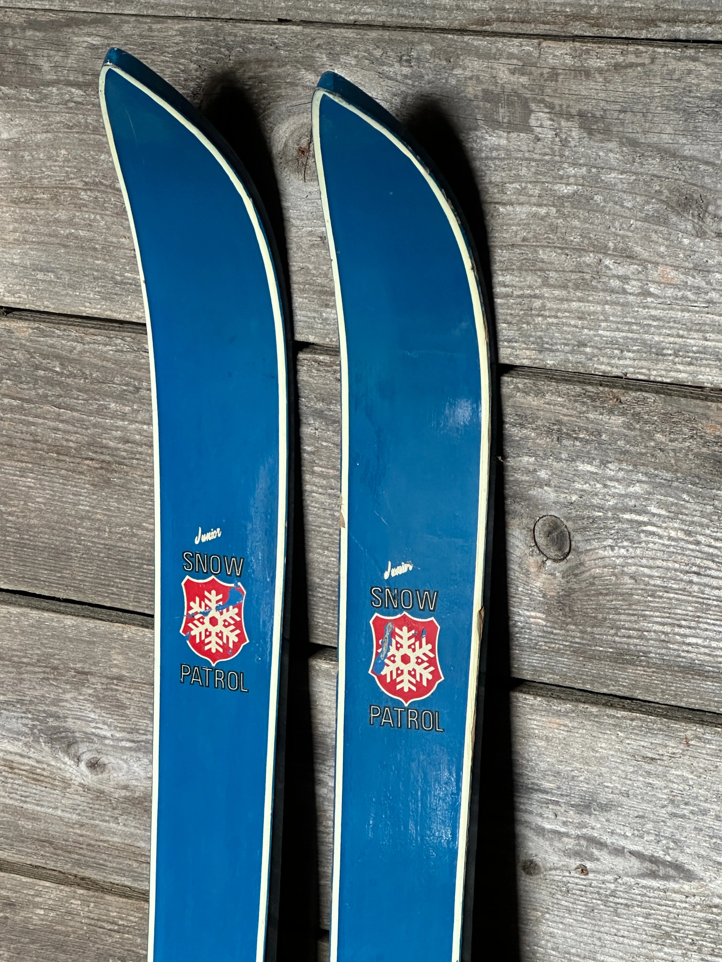 Snow Patrol Skis- Blue (1960s)