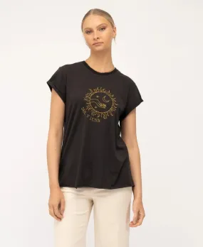 'Sol Y Luna' Vintage T Shirt - Black