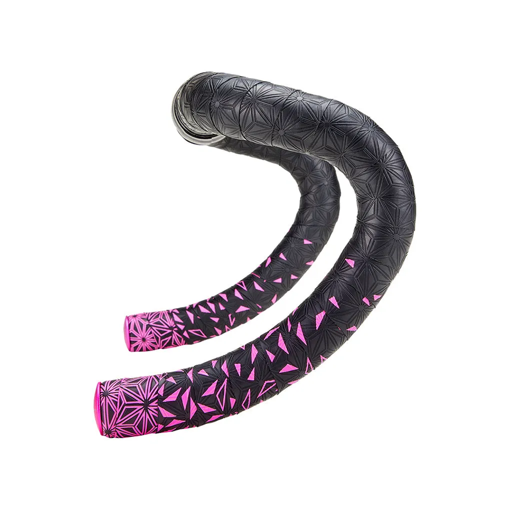 Supacaz Super Sticky Kush Star Fade Bar Tape - Neon Pink