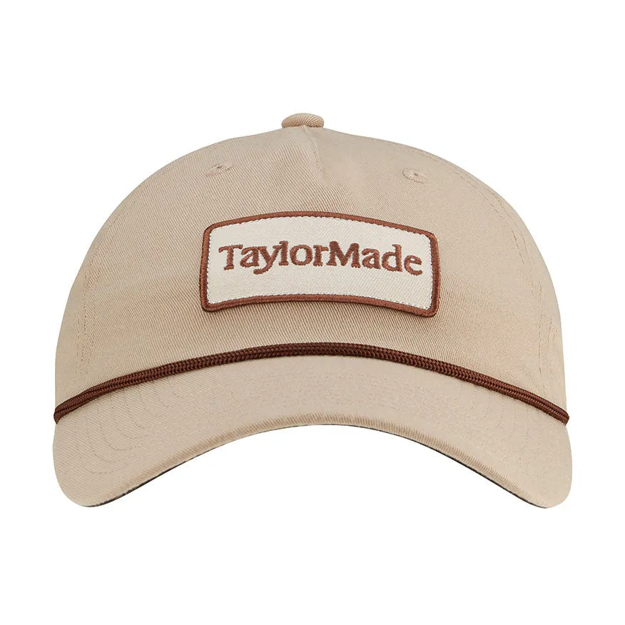 TaylorMade Mens TM23 Vintage 5 Panel Rope Cap