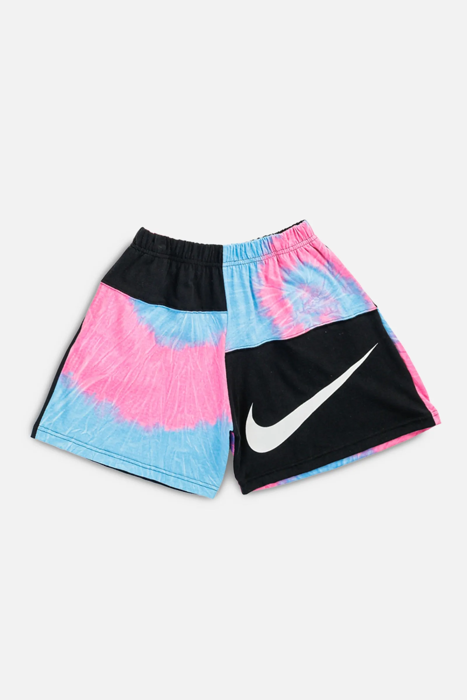 Unisex Rework Nike Patchwork Tee Shorts - S