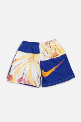 Unisex Rework Nike Patchwork Tee Shorts - XS