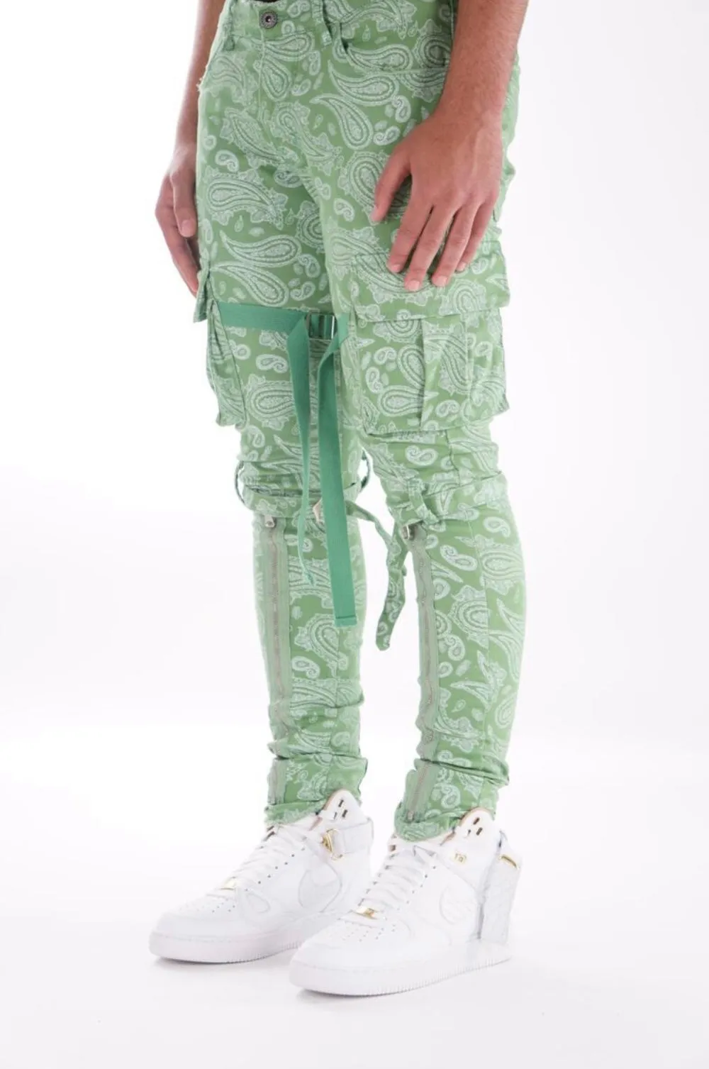 Valabasas V39 Paisley Green Denim