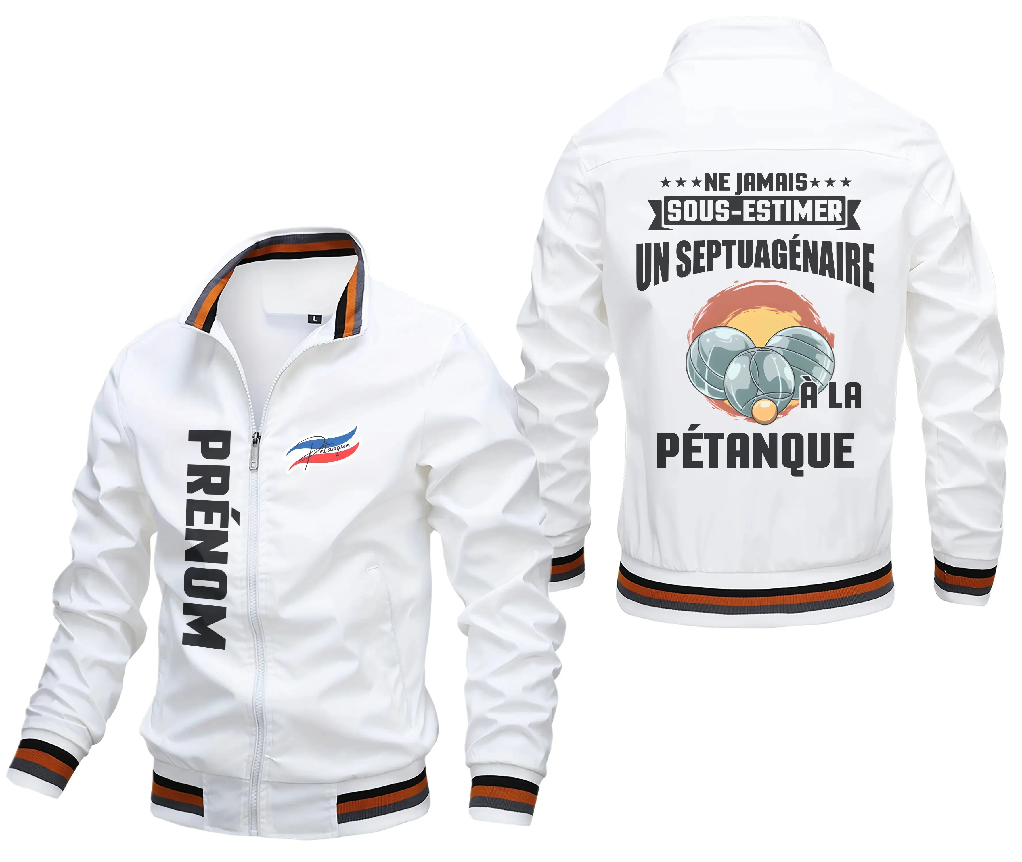 Veste De Sport Pétanque Personnalisée, Ne Jamais Sous Estimer Un Septuagénaire  La Pétanque - CT09092347