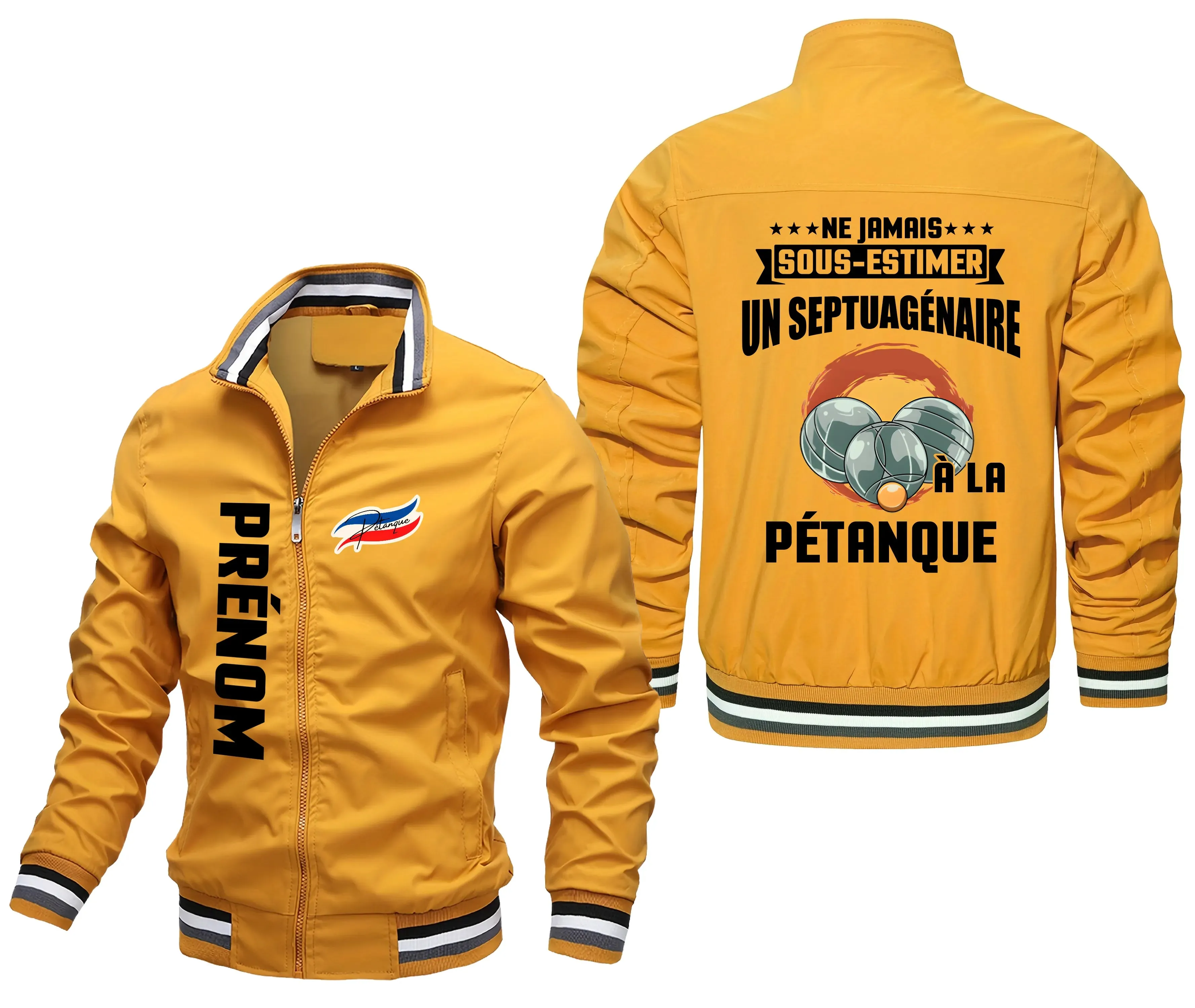 Veste De Sport Pétanque Personnalisée, Ne Jamais Sous Estimer Un Septuagénaire  La Pétanque - CT09092347