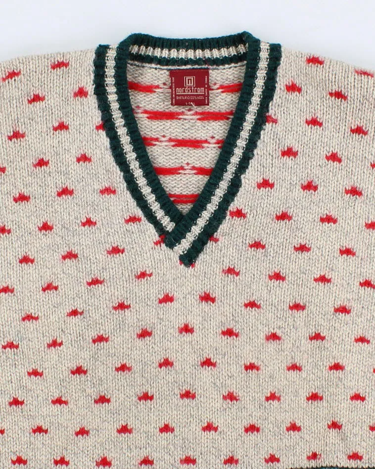 Vintage Nordstrom Shetland Wool Jumper - L Tall